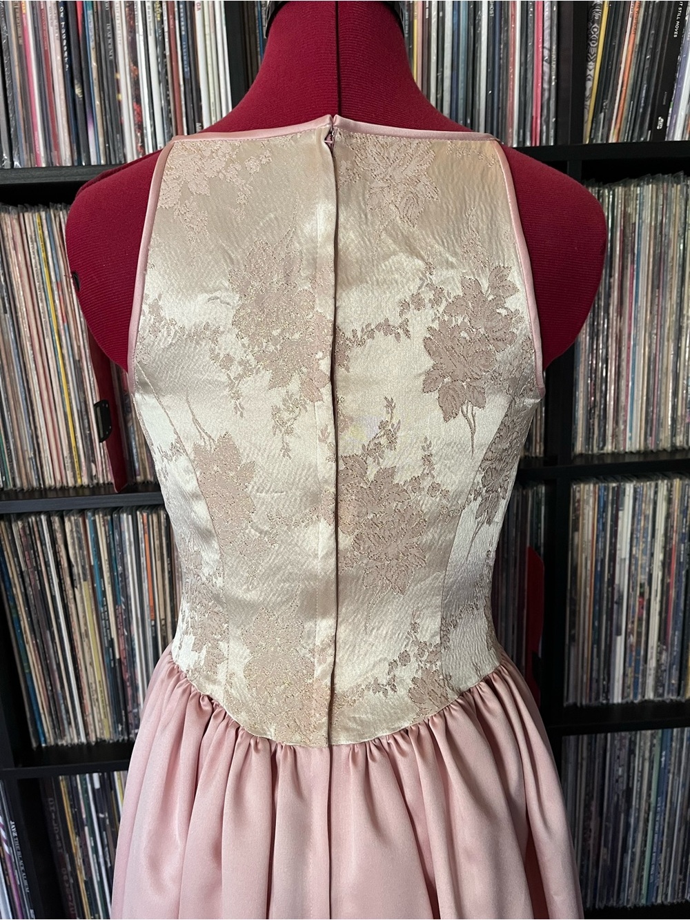Jessica McClintock Gunne Sax Vintage Ballet Pink Princess XS gold 💖 - Picture 5 of 11